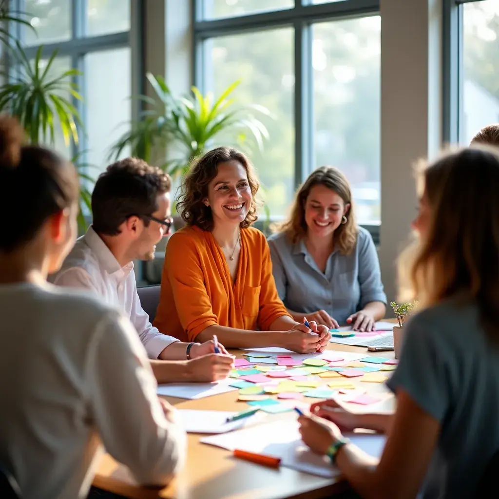 Professional team collaboration